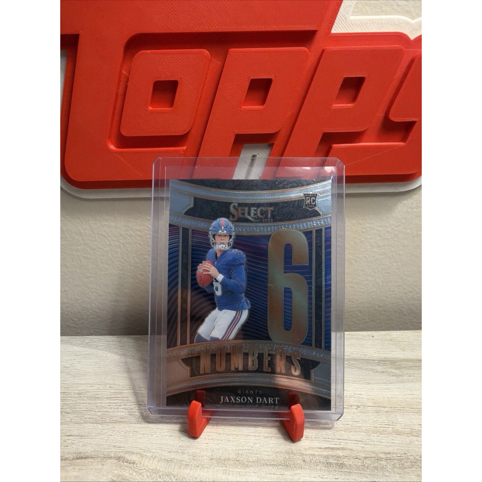 Panini Select Numbers Rookie Jaxson Dart Giants #16 2025 NFL Football Card