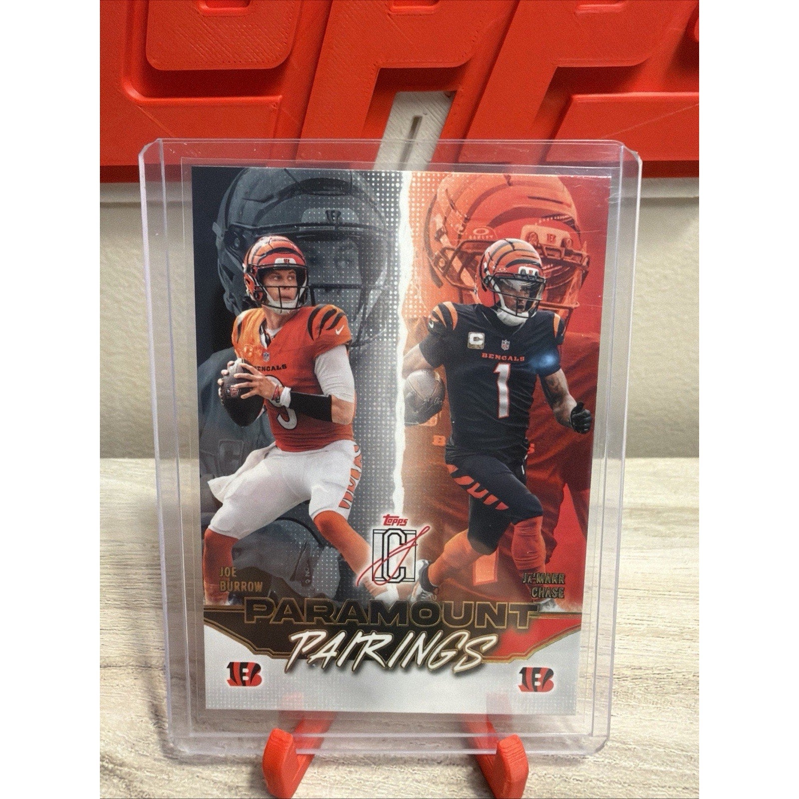 Topps 2025 Signature Class Joe Burrow Ja'Marr Chase Paramount Pairings #PP-14