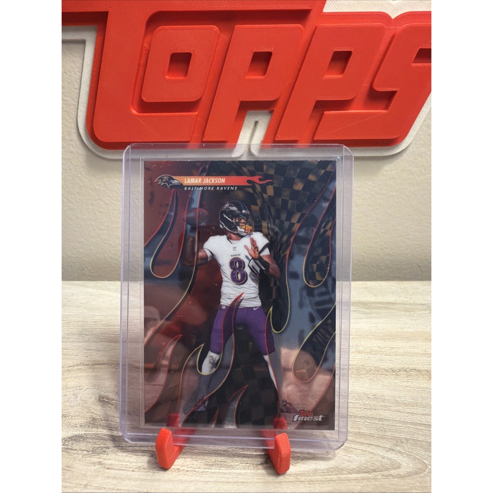 2025 Topps Finest Lamar Jackson #T-9 Torchers Ravens