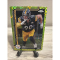 2025 Topps Chrome #258 T.J. Watt Lime Green X-Fractor