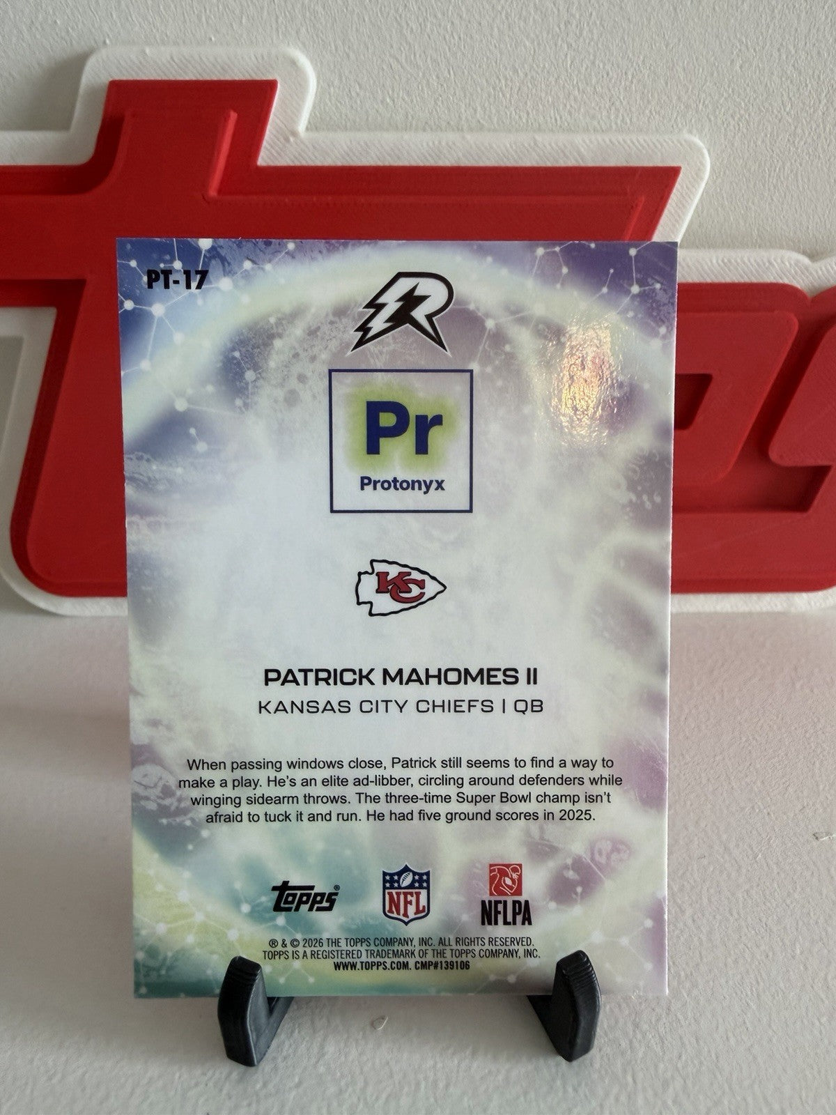 Topps Resurgence Protonyx 2025 Patrick Mahomes II Kansas City Chiefs #PT-171