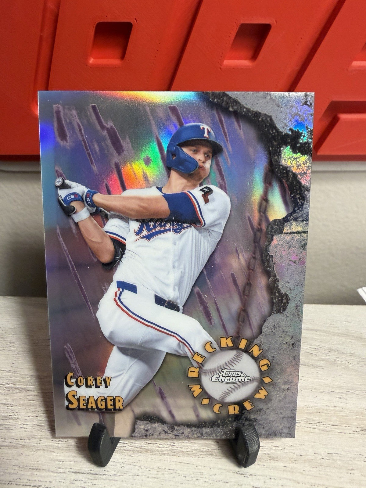 2026 Topps Chrome - Corey Seager Wrecking Crew Texas Rangers0