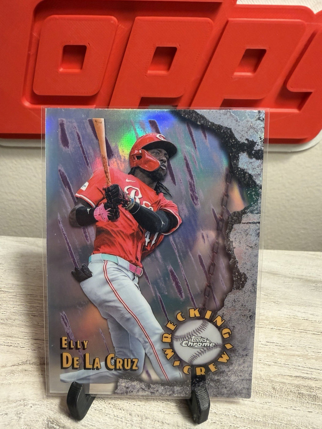 2026 Topps Chrome Elly De La Cruz WRECKING CREW REFRACTOR Cincinnati Reds MLB0