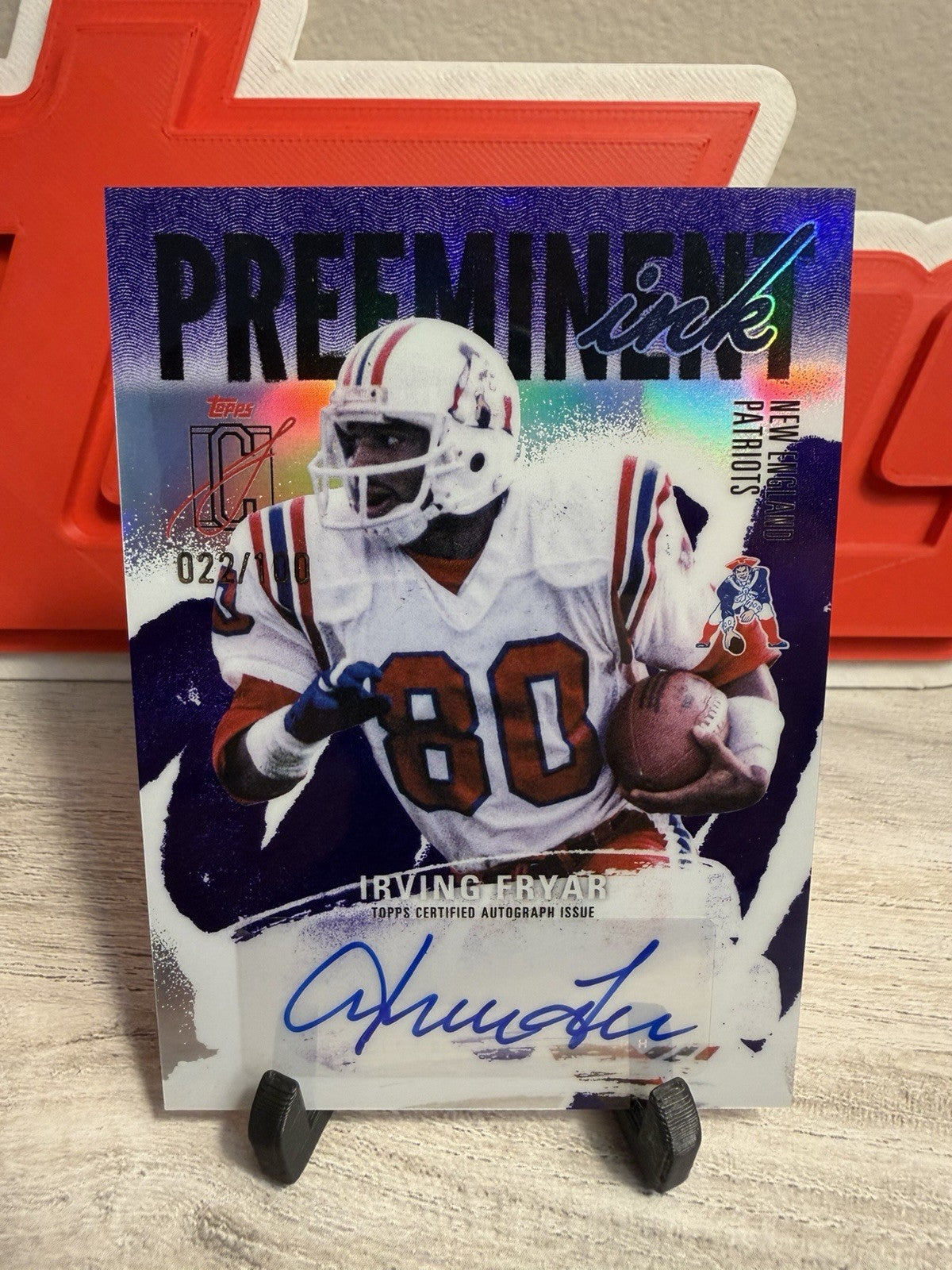 2025 Topps Signature Class Irving Fryar Preeminent Ink Purple Refractor #/1000