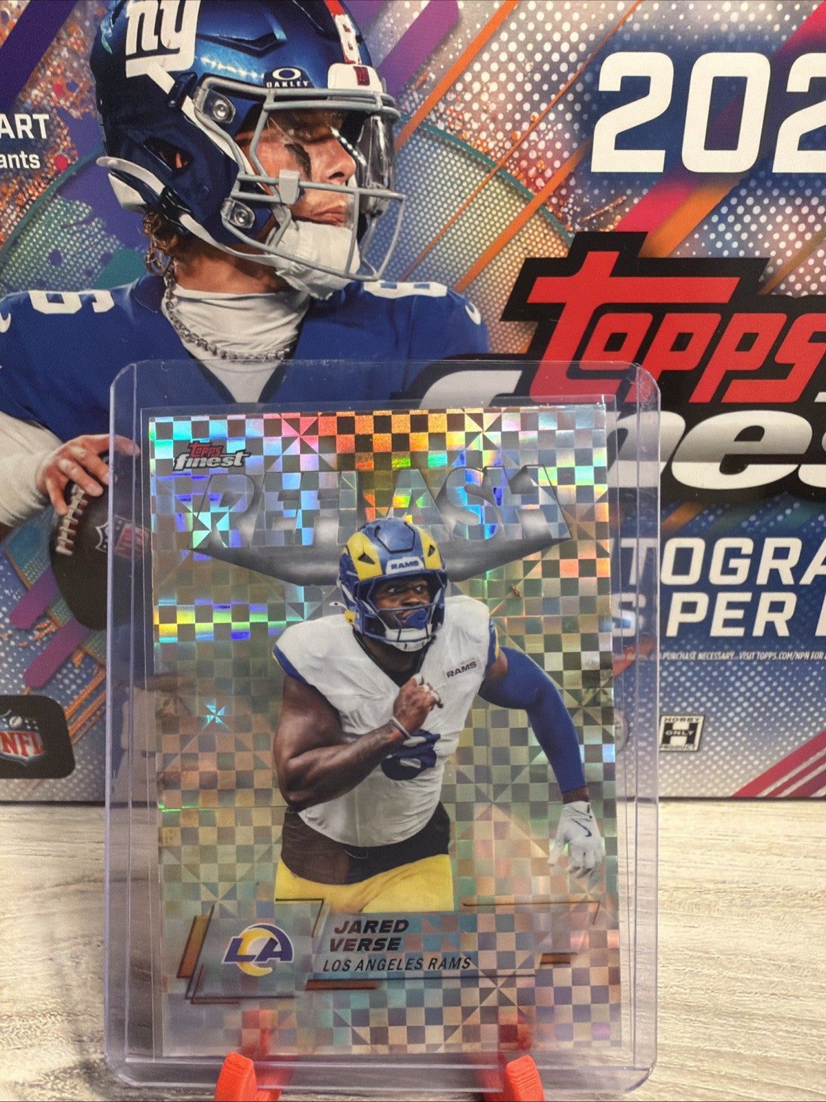 2025 Topps Finest #RF-19 Jared Verse Reflash X-Fractor Los Angeles Rams0