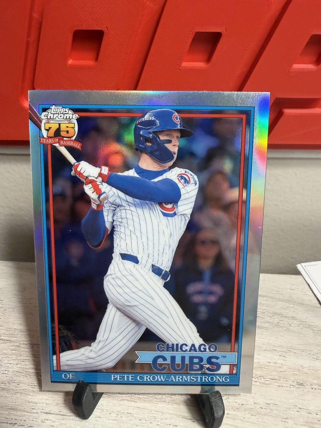 Topps Chrome 2026 Pete Crow-Armstrong 75 Years of Baseball #91CB-14 Refractor0