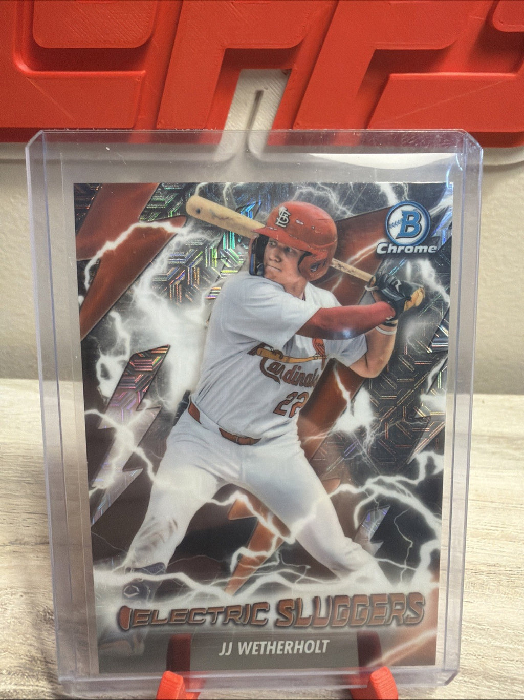2026 Bowman #ES-12 JJ Wetherholt Electric Sluggers Mojo Refractor0