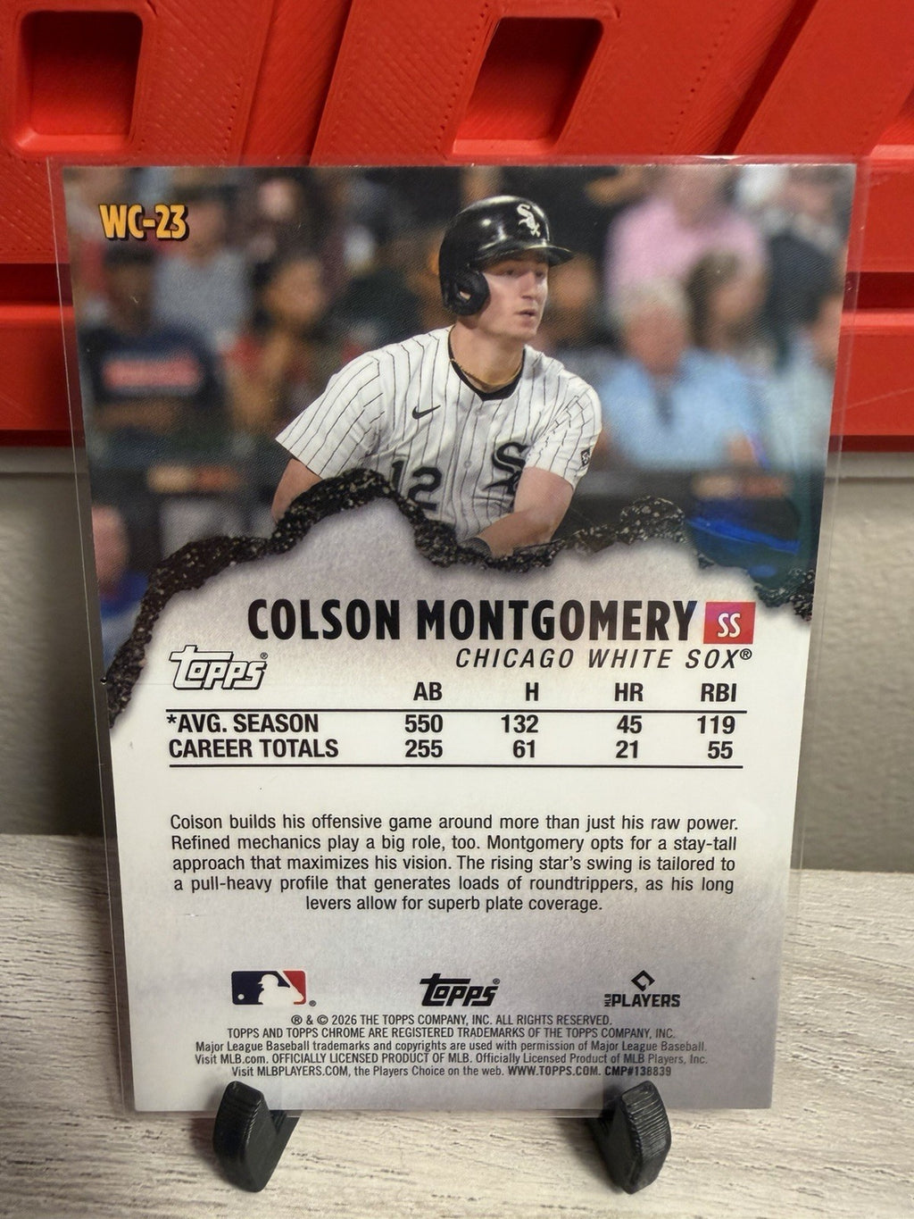2026 Topps Chrome RC Colson Montgomery Wrecking Crew #WC-23 Chicago White Sox1