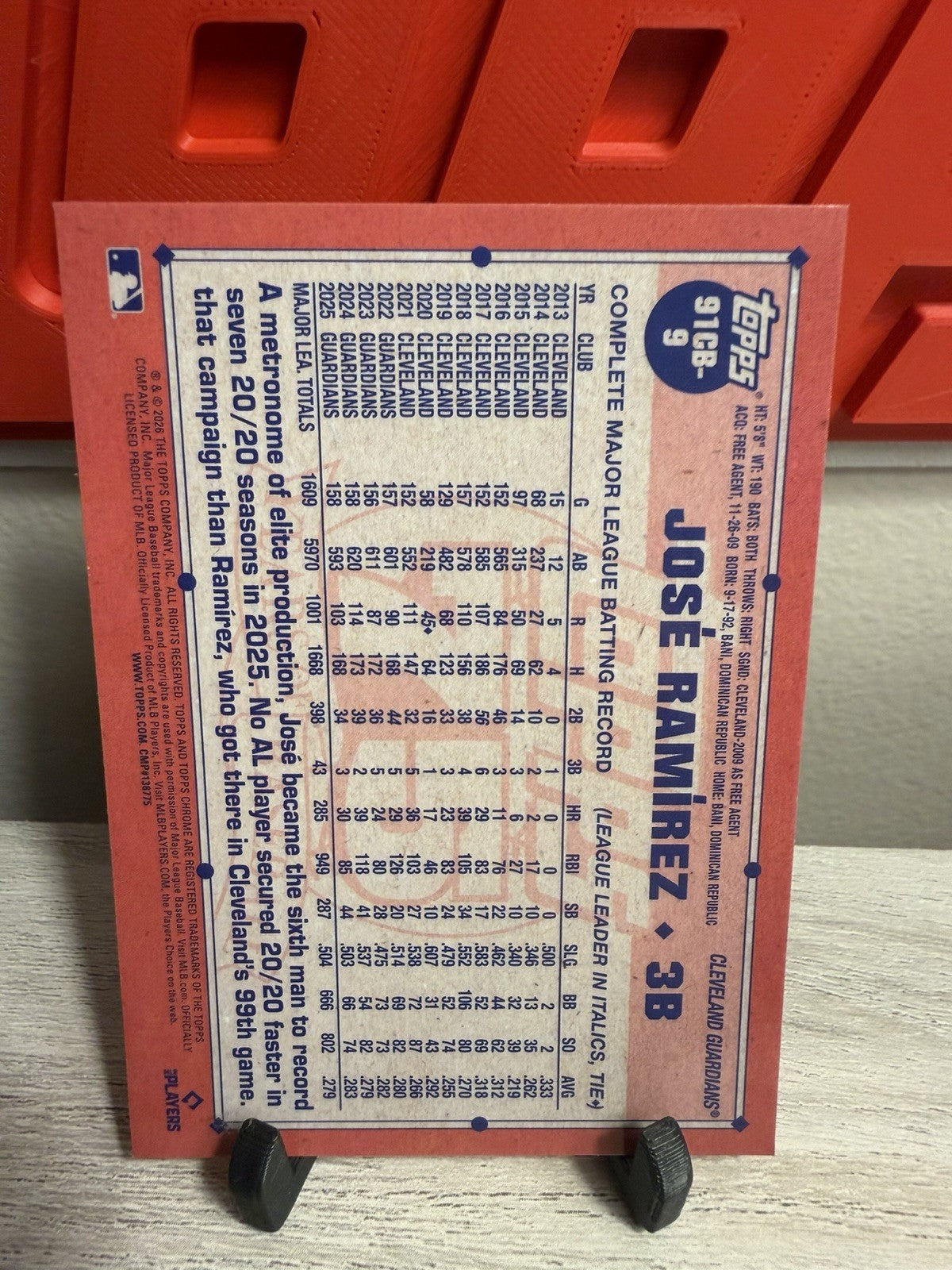 Jose Ramirez 2026 Topps Chrome 1991 Baseball #9 - Cleveland Guardians1