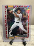2026 Topps Chrome Colby Thomas Rookie Baseball Seam Refractor #147 Athletics RC0