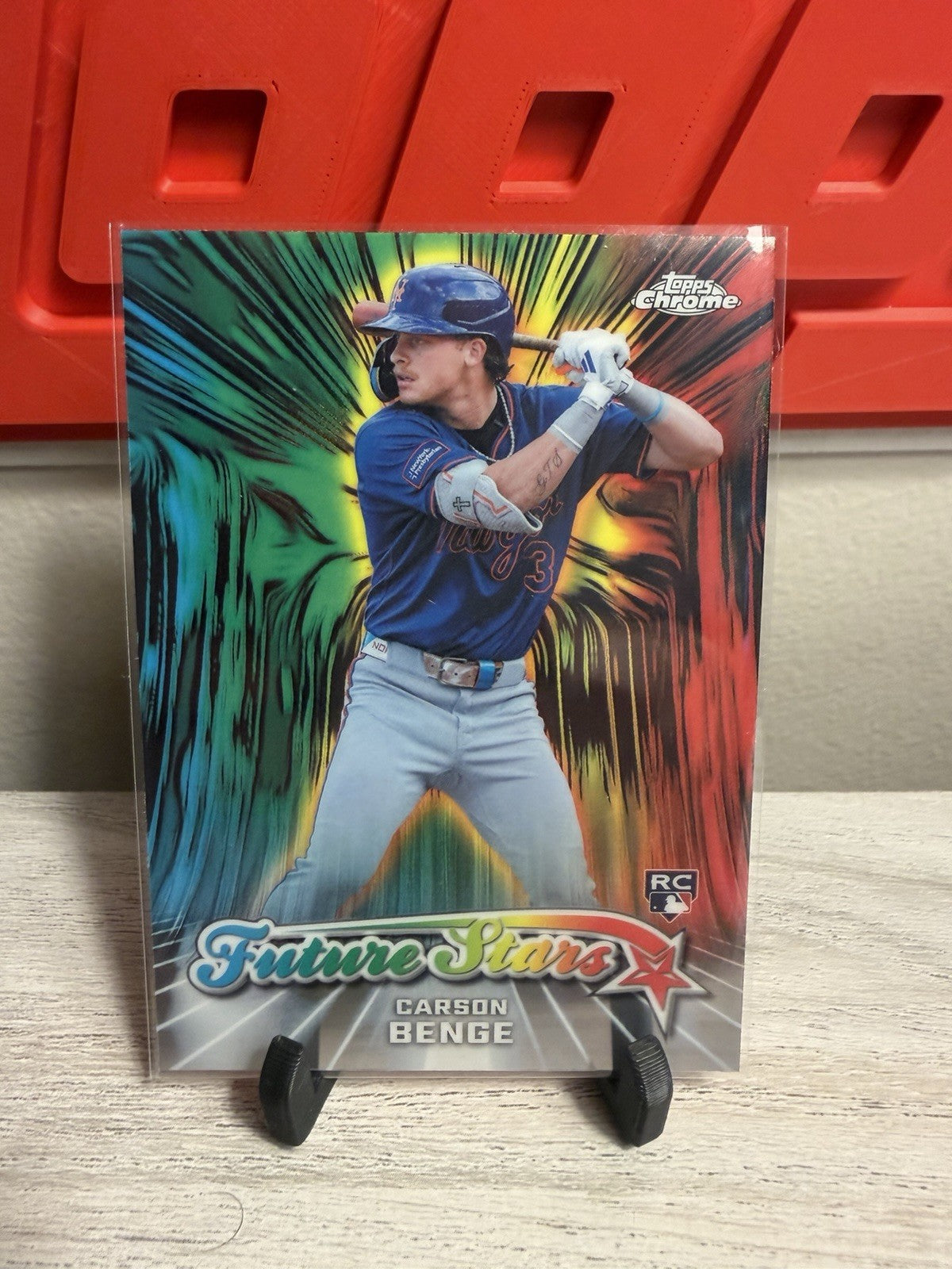 Topps 2026 Topps Chrome MLB Baseball Carson Benge Mets Future Stars #FS-10 RC0