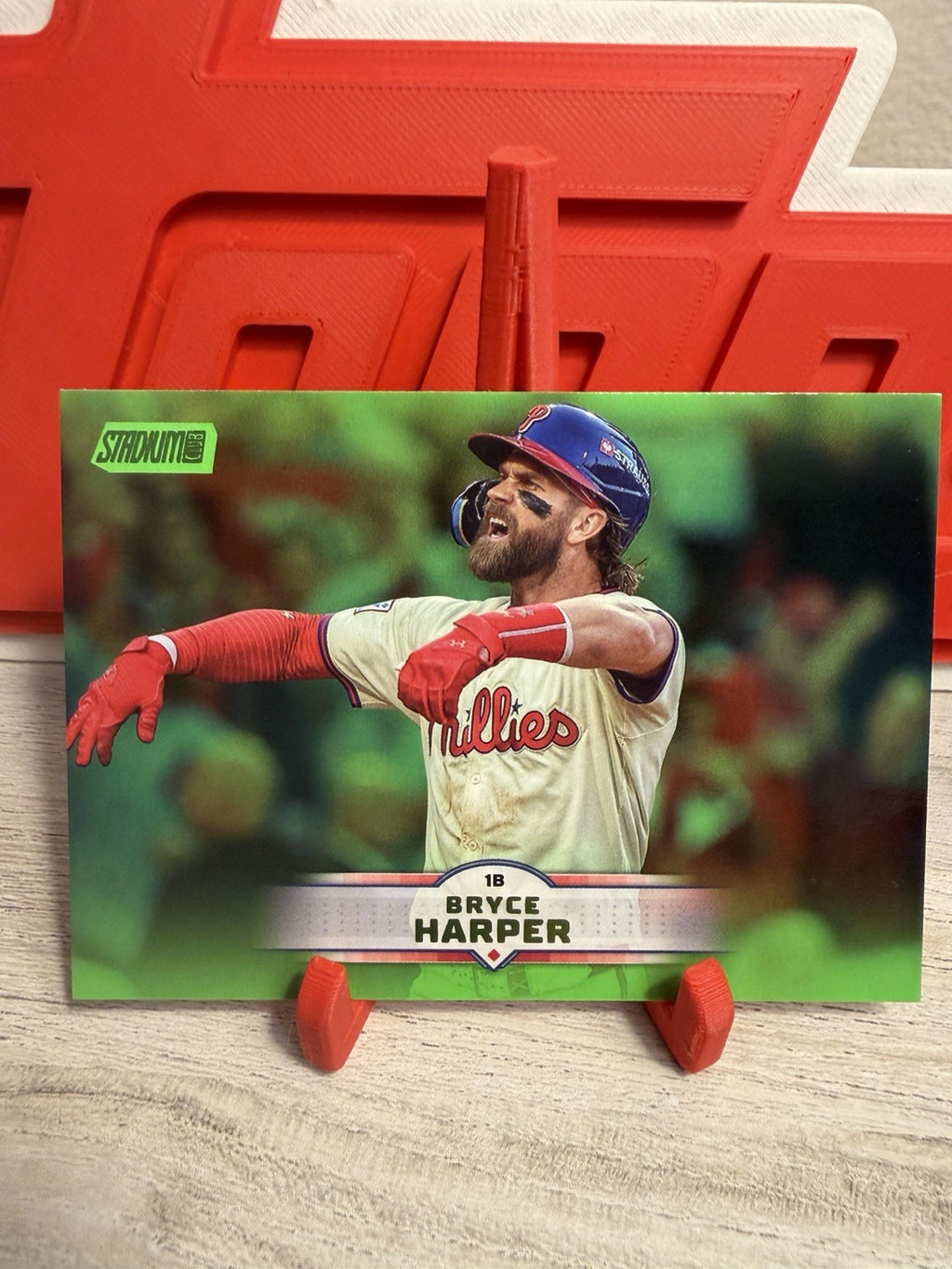 2025 #126 Bryce Harper Lime Green Foil0
