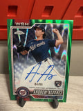 Topps 2026 Topps Chrome Andrew Alvarez RA-AA Rookie On Card Auto Green 04/990