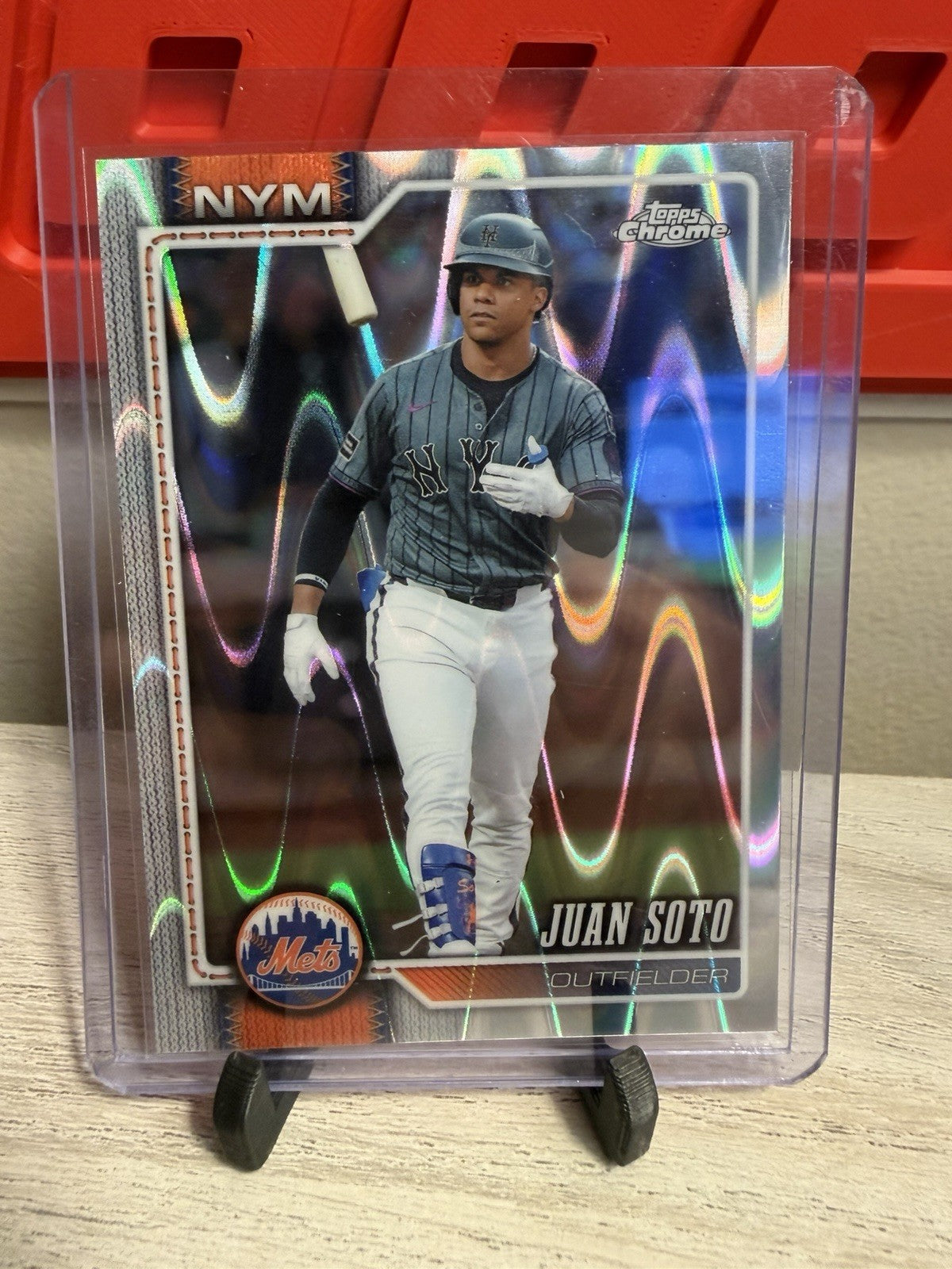2026 Topps Chrome #17 Juan Soto Ray Wave Refractor0
