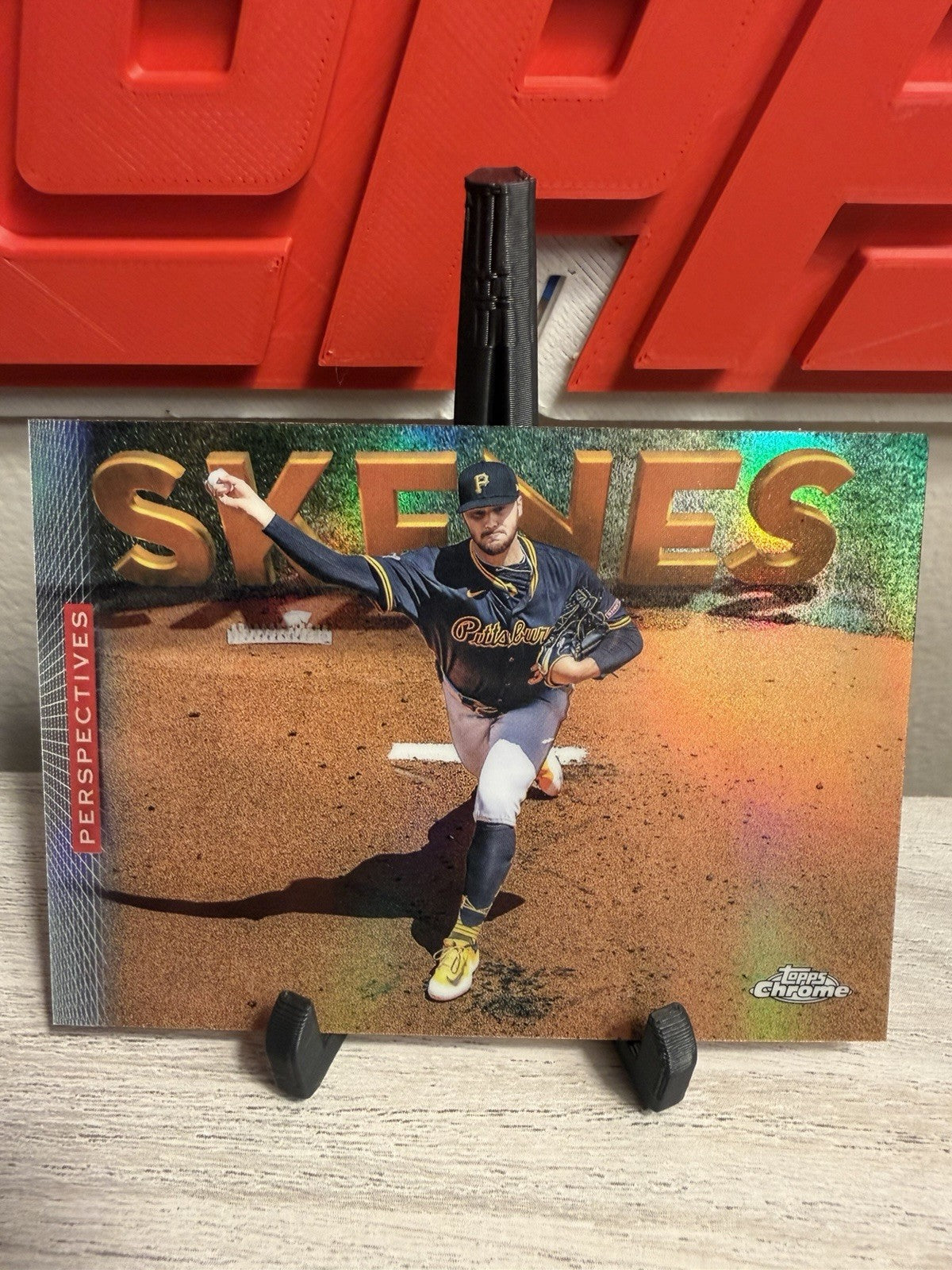 2026 Topps Chrome Baseball Paul Skenes Perspective Refractor Pirates0