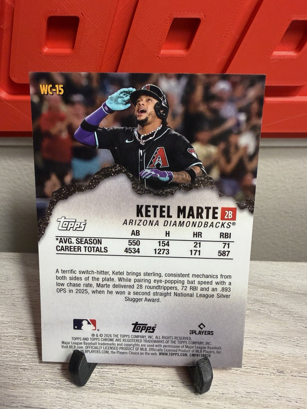 Topps Chrome 2026 Ketel Marte WC-15 Wrecking Crew Insert- Arizona Diamondbacks 1