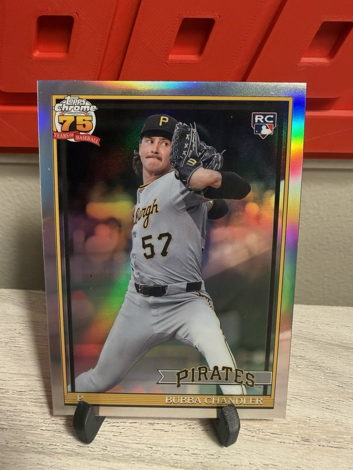 2026 Topps Chrome 75th Anniversary Bubba Chandler Rookie Pirates0