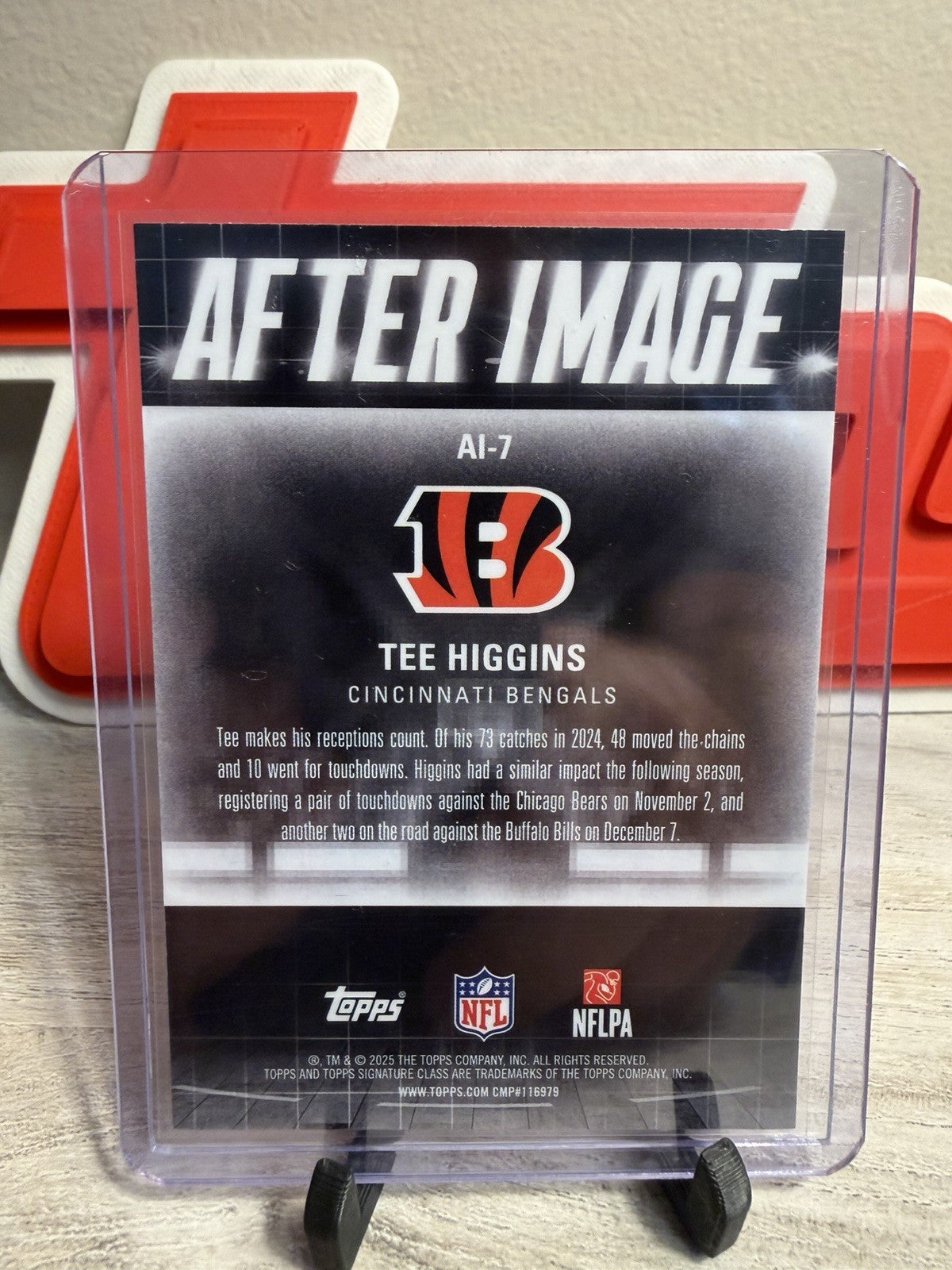 2025 Topps Signature Class Tee Higgins After Image #AI-7 Bengals1