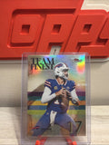 Josh Allen 2025 Topps Finest Team Finest #TF1 Refractor BILLS0
