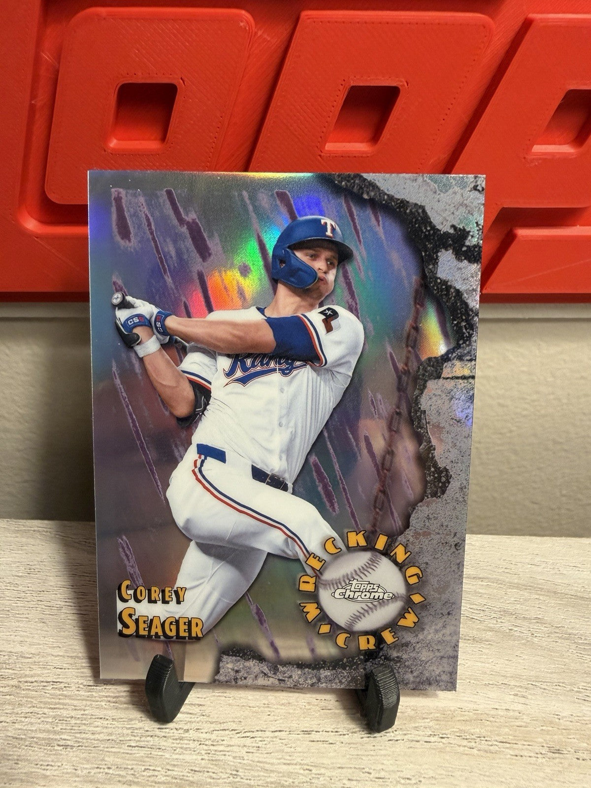 2026 Topps Chrome Baseball Corey Seager Wrecking Crew Insert #WC-160