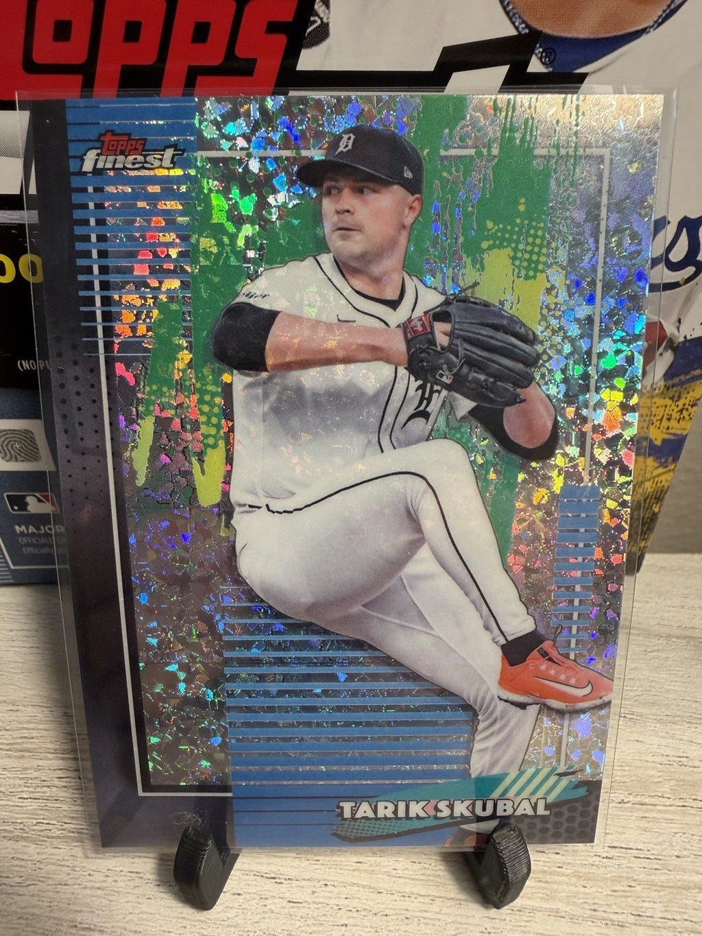 Topps 2026 Finest Major League Performance Tarik Skubal Tigers #53 Mini Diamonds0