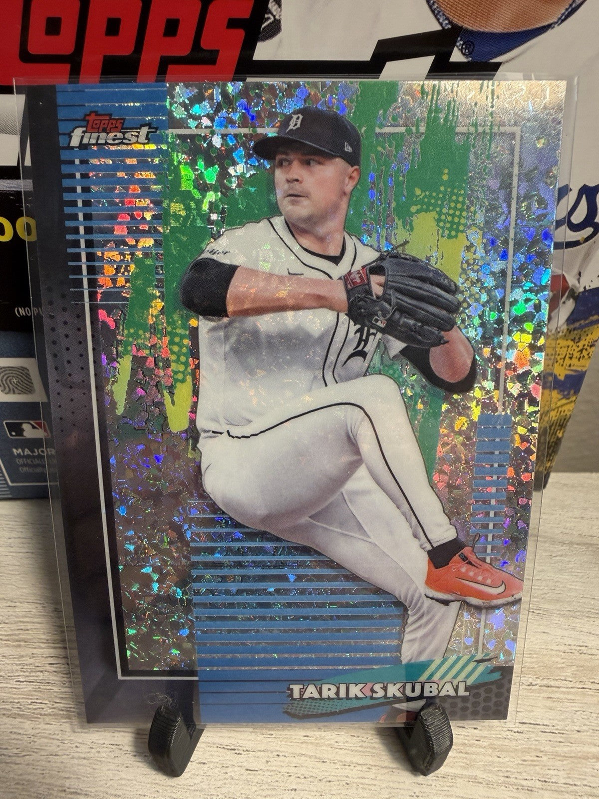 Topps 2026 Finest Major League Performance Tarik Skubal Tigers #53 Mini Diamonds0