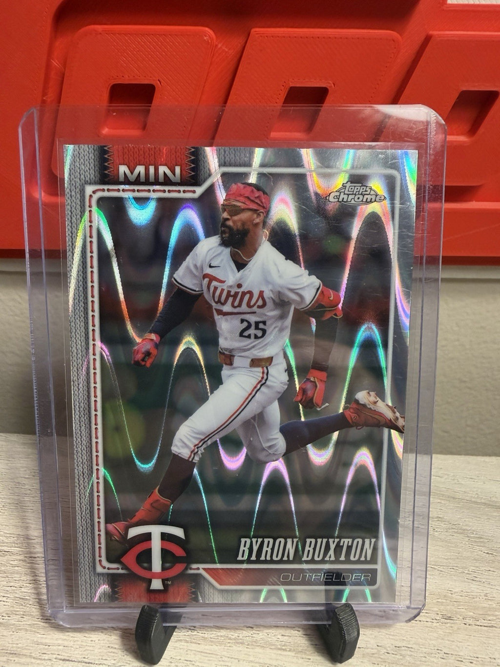 2026 Topps Chrome Baseball Raywave Refractor #173 Byron Buxton, Minnesota Twins0