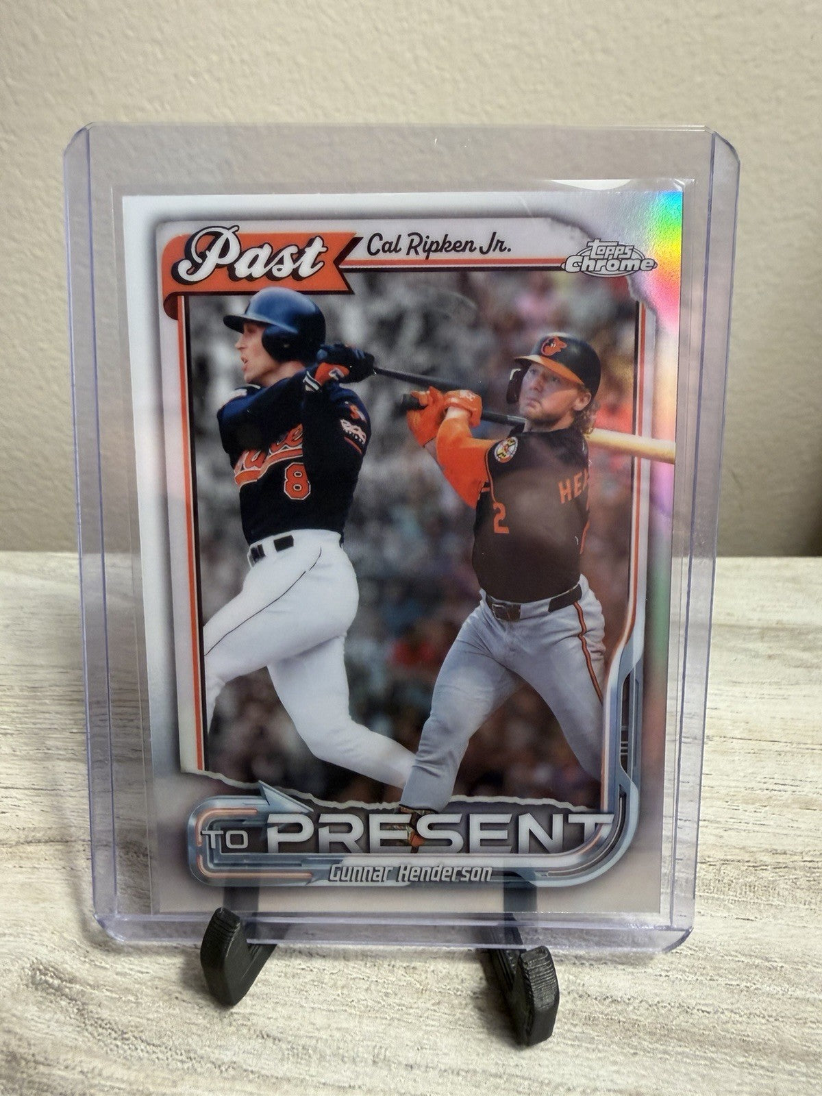 Topps Chrome 26’ Past to Present Refractor Cal Ripken Jr Gunnar Henderson #PTP180