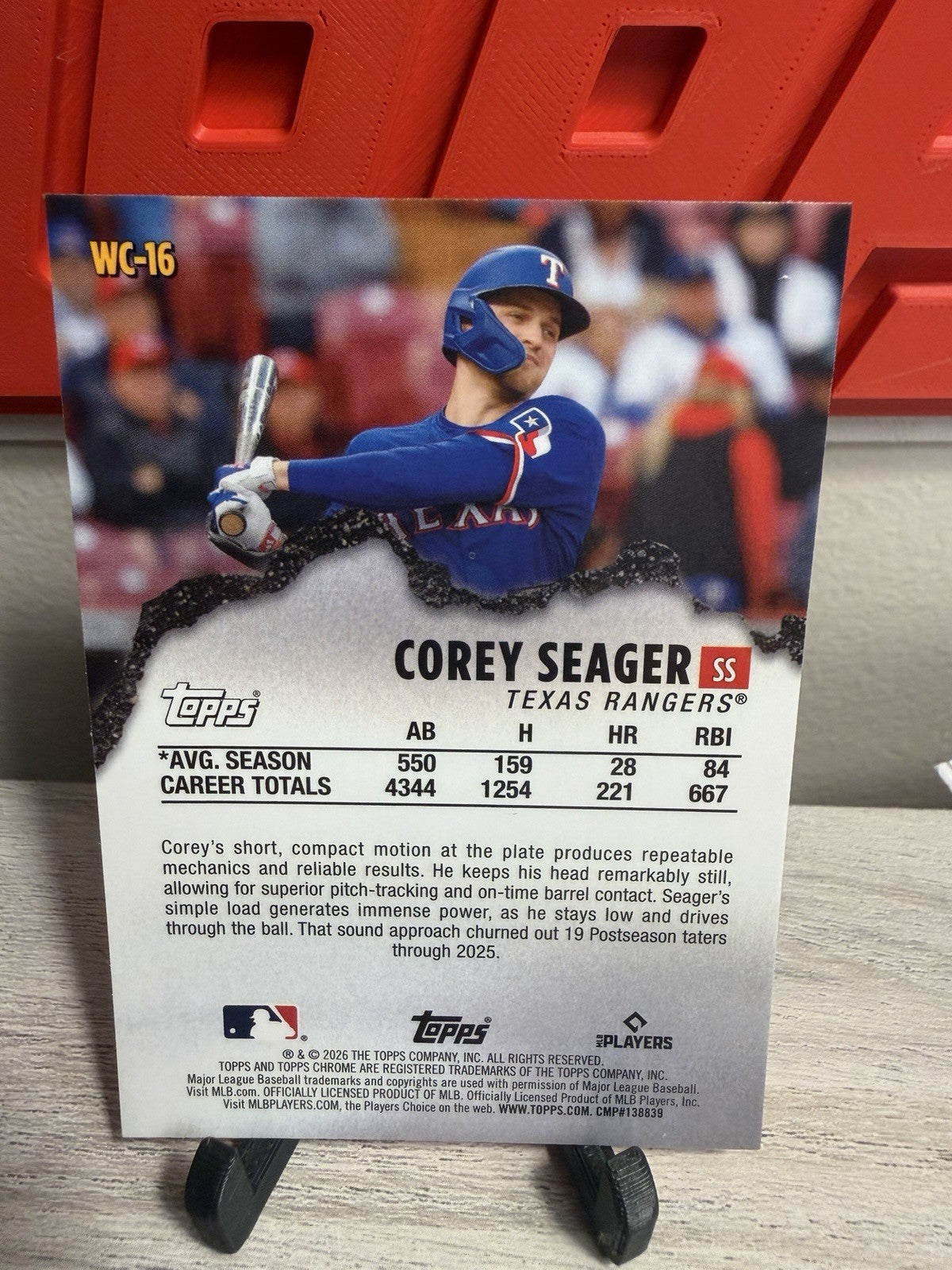 2026 Topps Chrome - Corey Seager Wrecking Crew Texas Rangers1