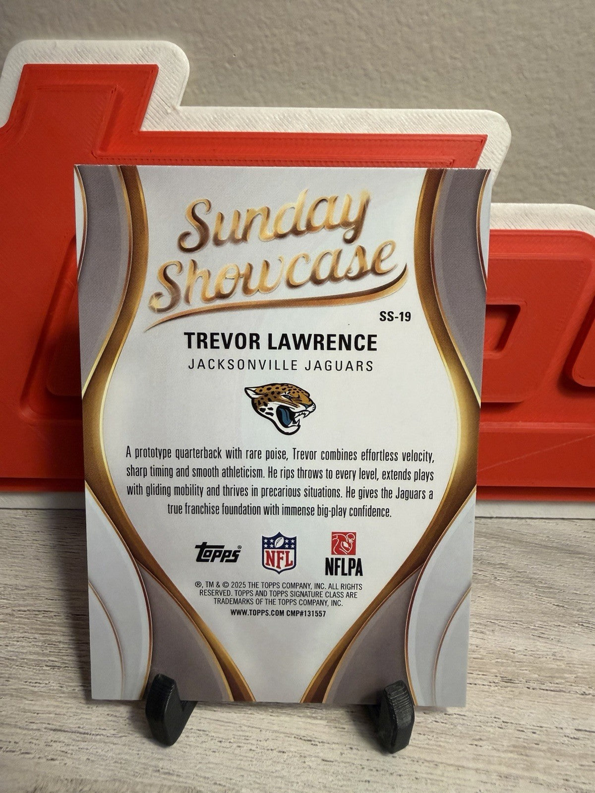 2025 Topps Signature Class #SS-19 Trevor Lawrence Sunday Showcase Jaguars1