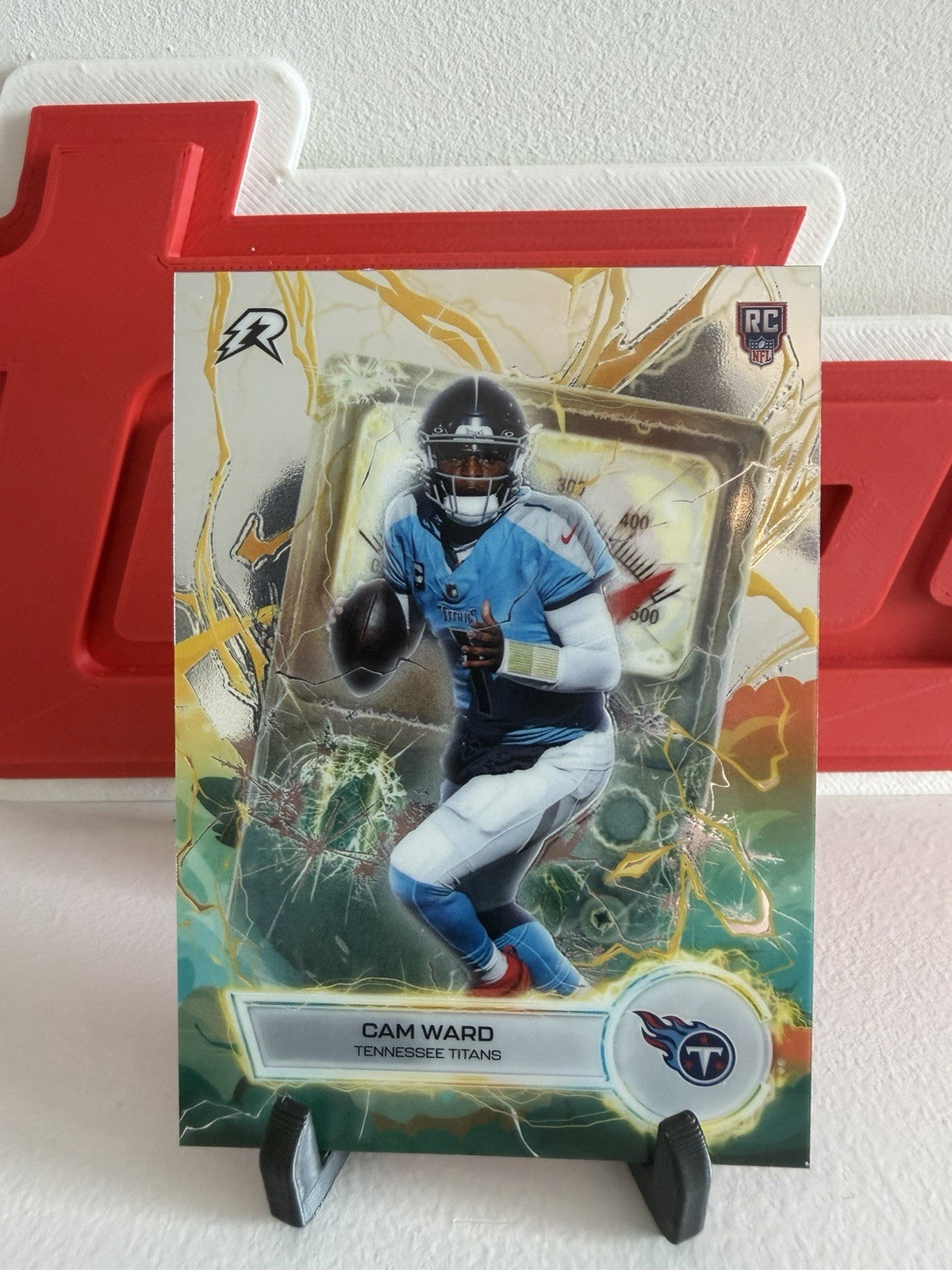 Topps 2025 Voltaic VT-1 Cam Ward Rookie Insert Card Tennessee Titans0