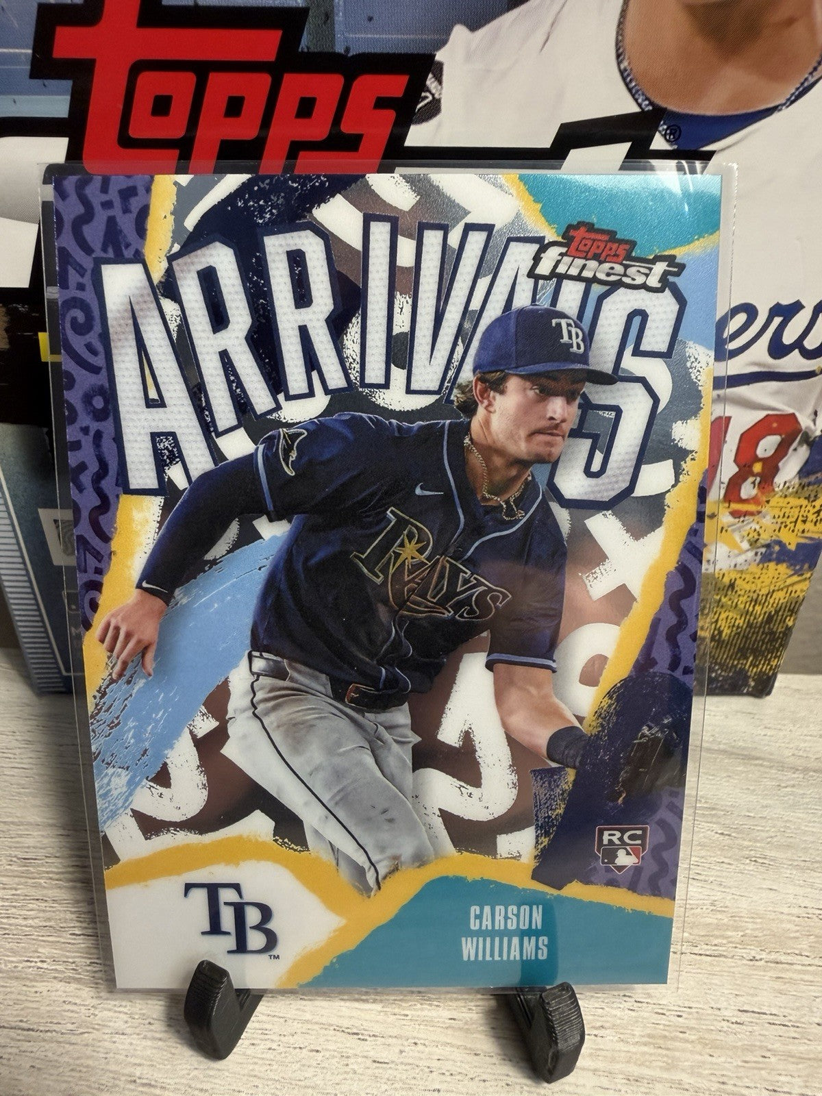 2026 Topps Finest Carson Williams Arrivals RC Insert #A-11 Tampa Bay Rays0