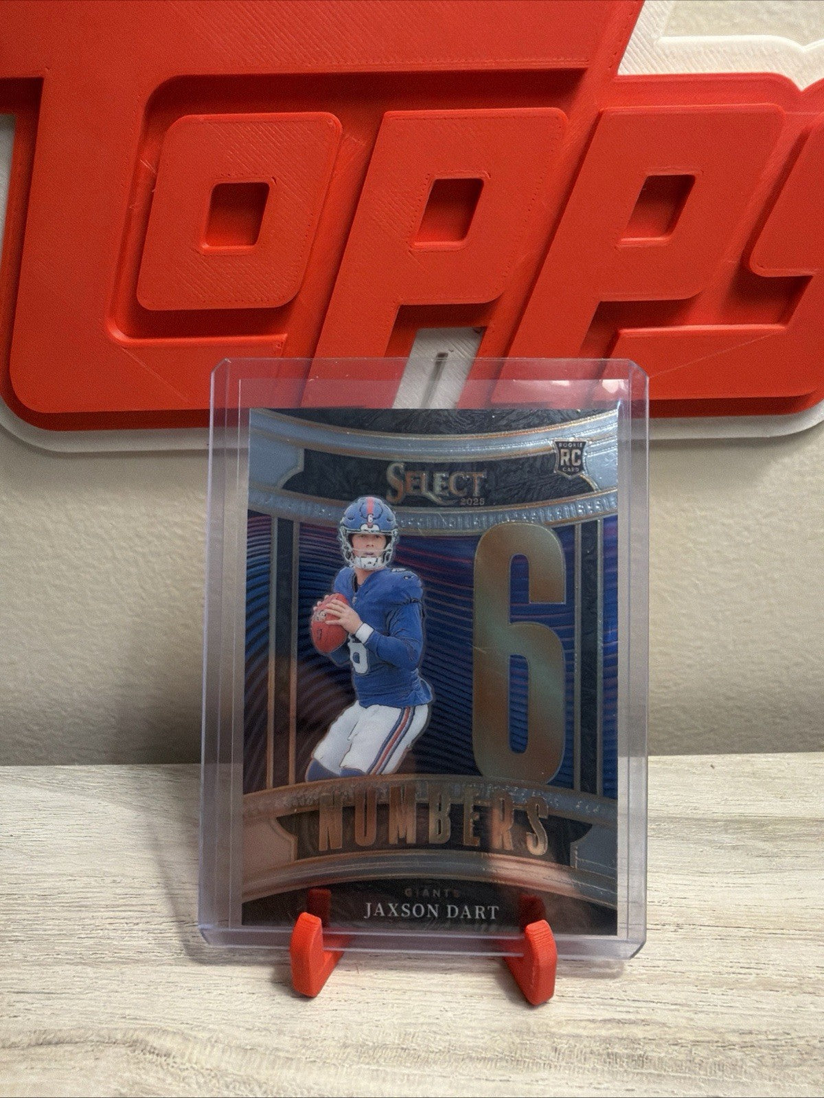 Panini Select Numbers Rookie Jaxson Dart Giants #16 2025 NFL Football Card0