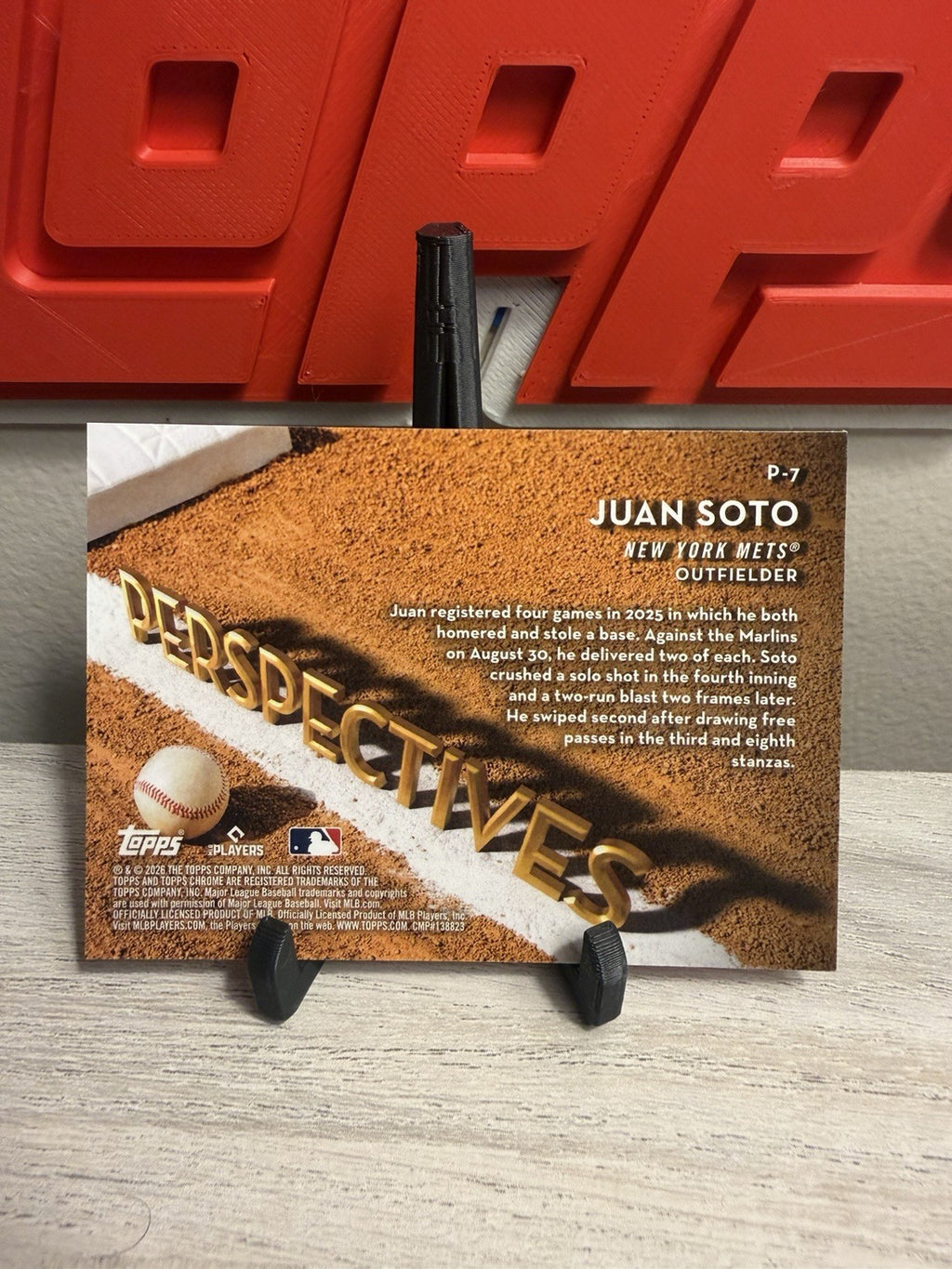 2026 Topps Chrome - JUAN SOTO - Perspectives - Mets #P-71