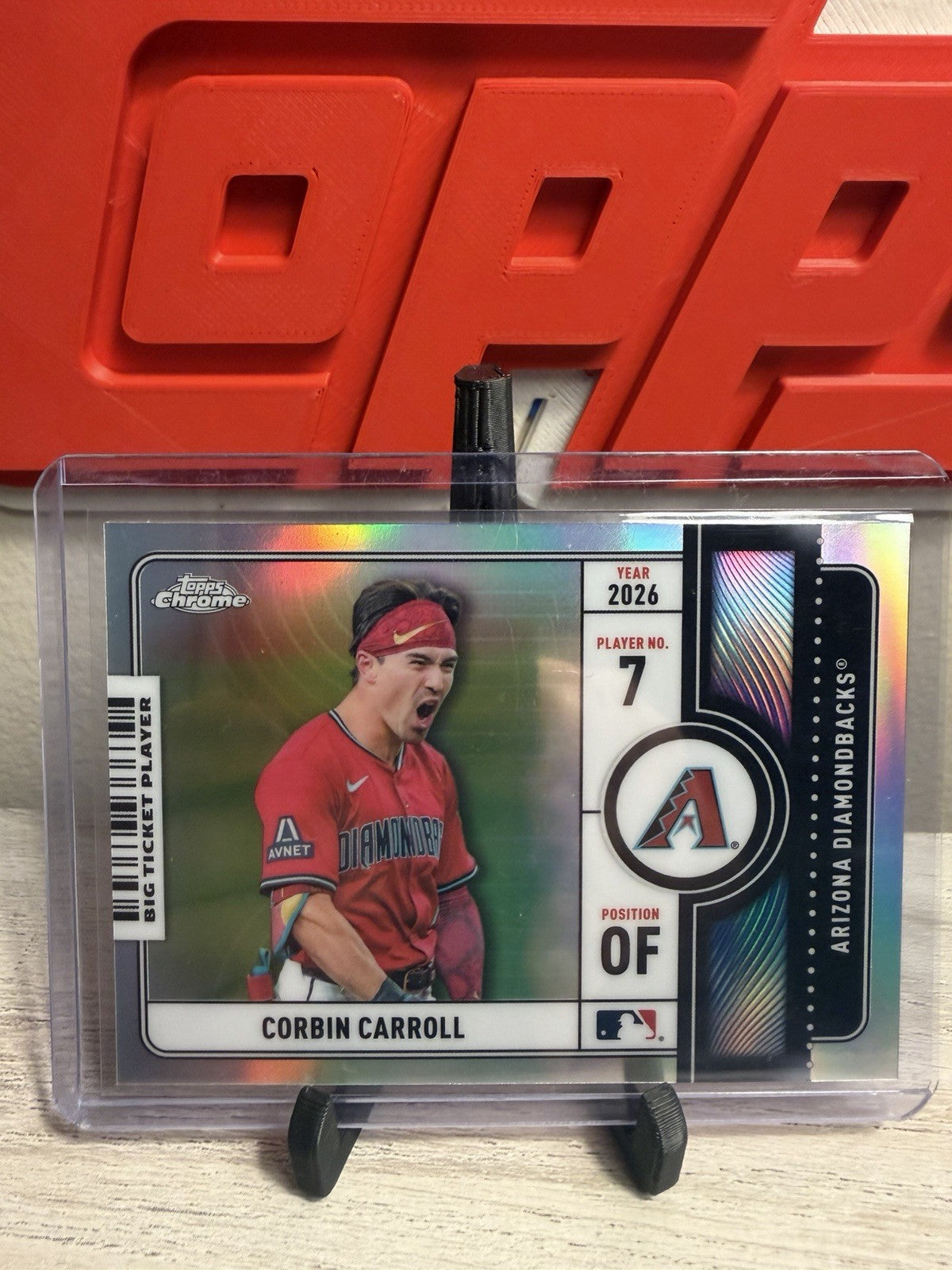 Topps Chrome 2026 Corbin Carroll Big Ticket Player Refractor 0