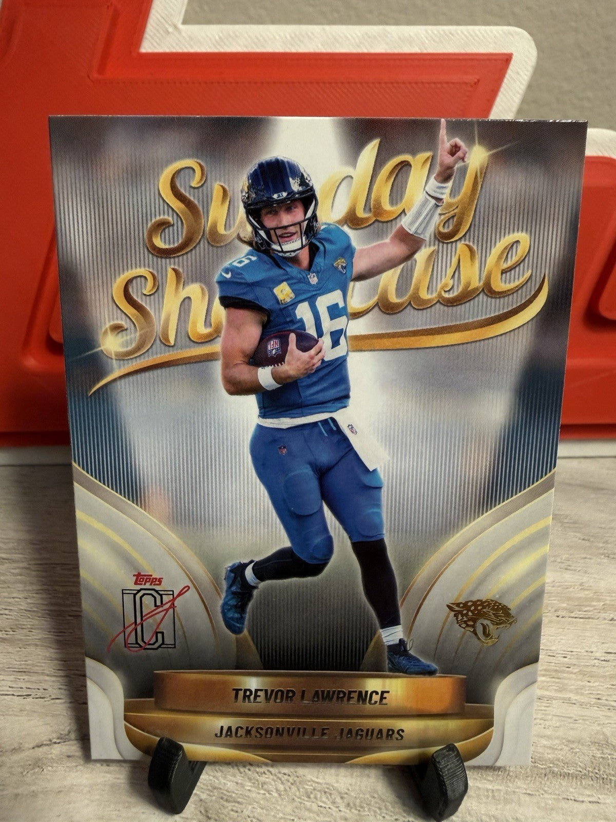 2025 Topps Signature Class #SS-19 Trevor Lawrence Sunday Showcase Jaguars0