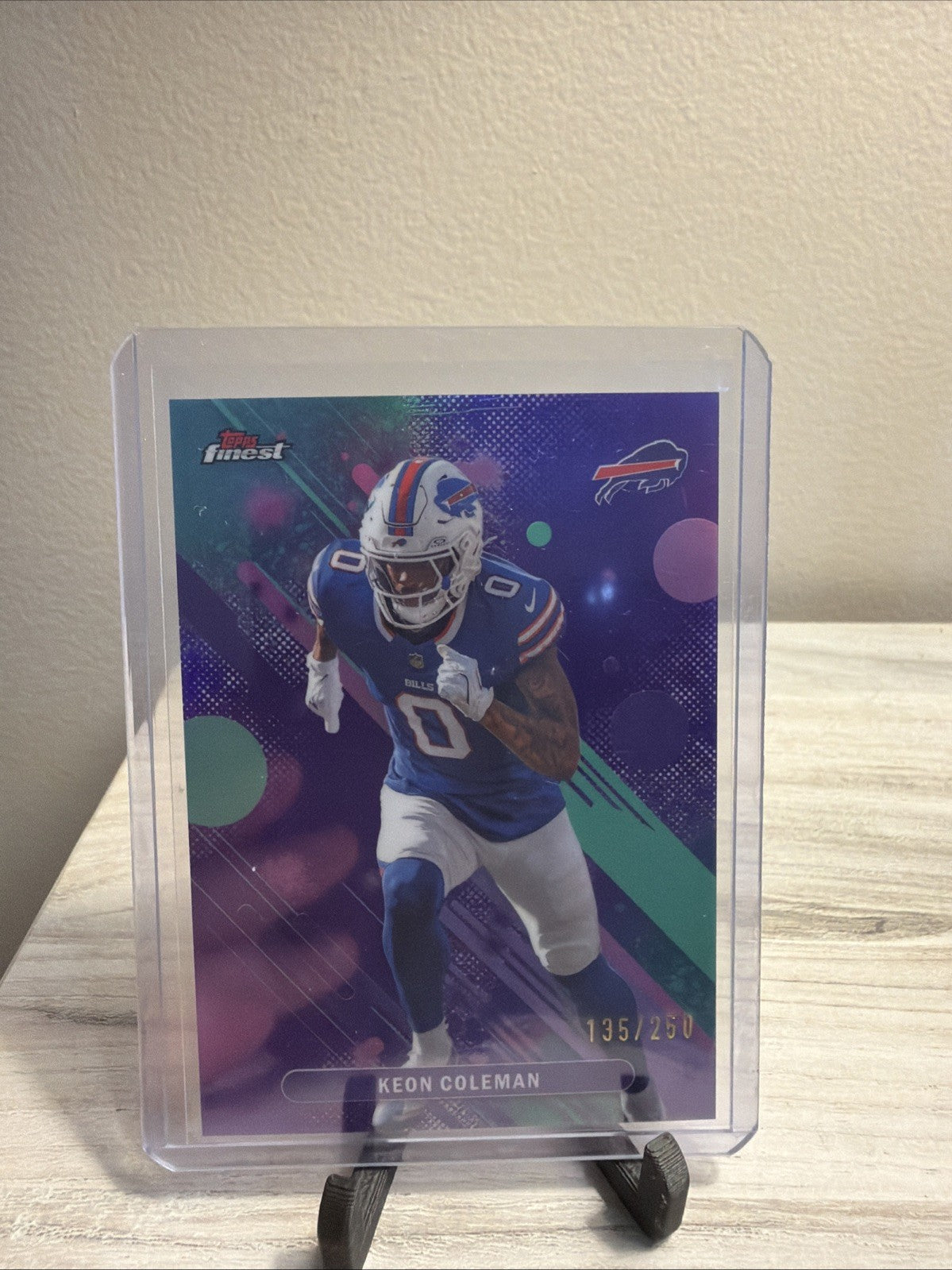 KEON COLEMAN 2025 TOPPS FINEST PURPLE #83 BILLS /2500