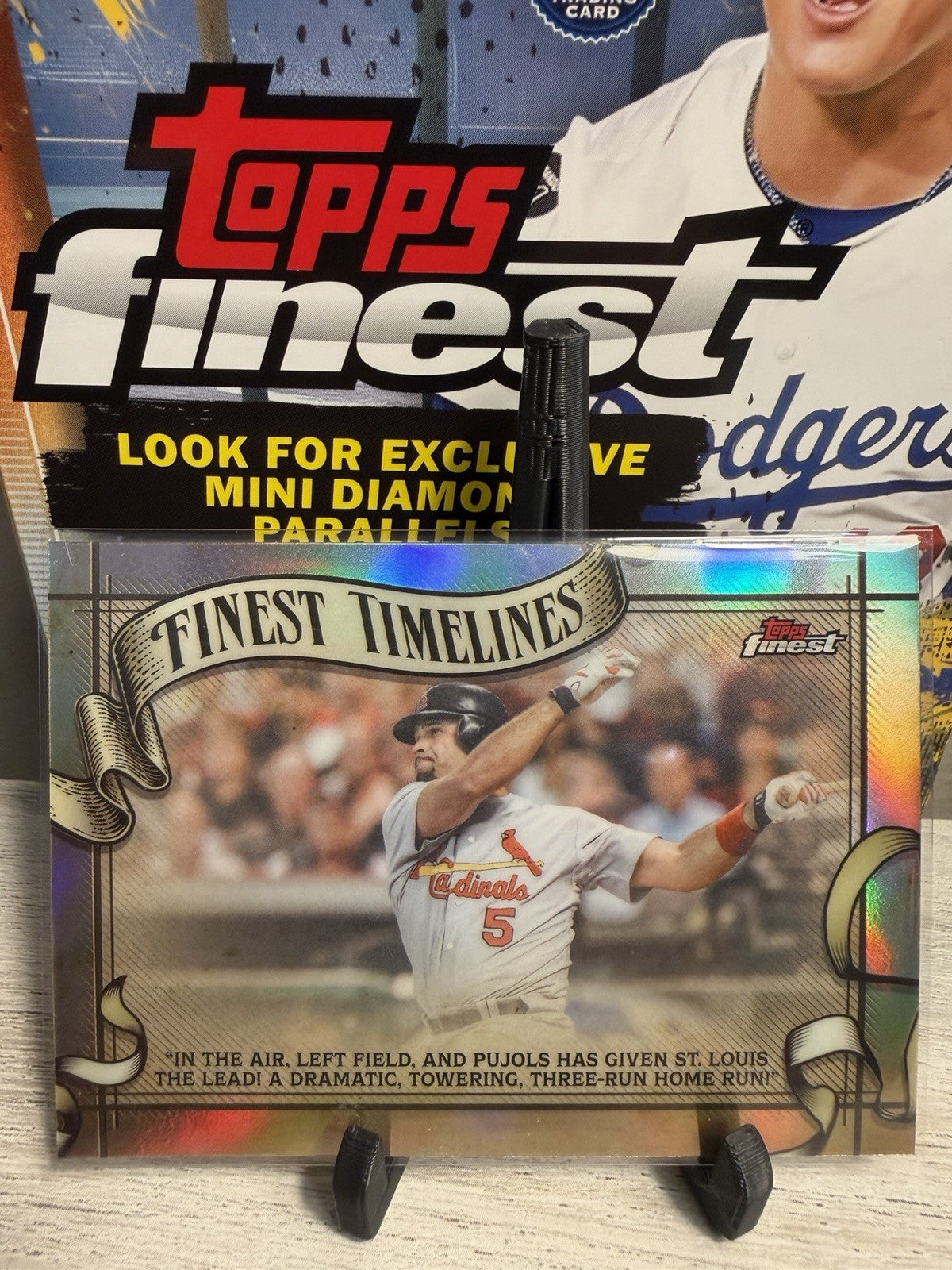 2026 Topps Finest Albert Pujols Finest Timelines Refractor #FT-280