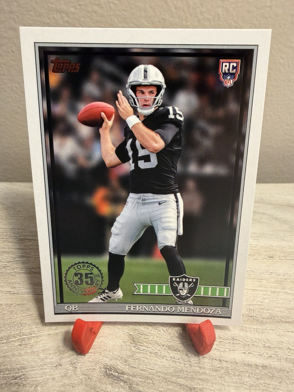 2026 Topps Flagship Fernando Mendoza Raiders 35th Anniversary Rookie 0