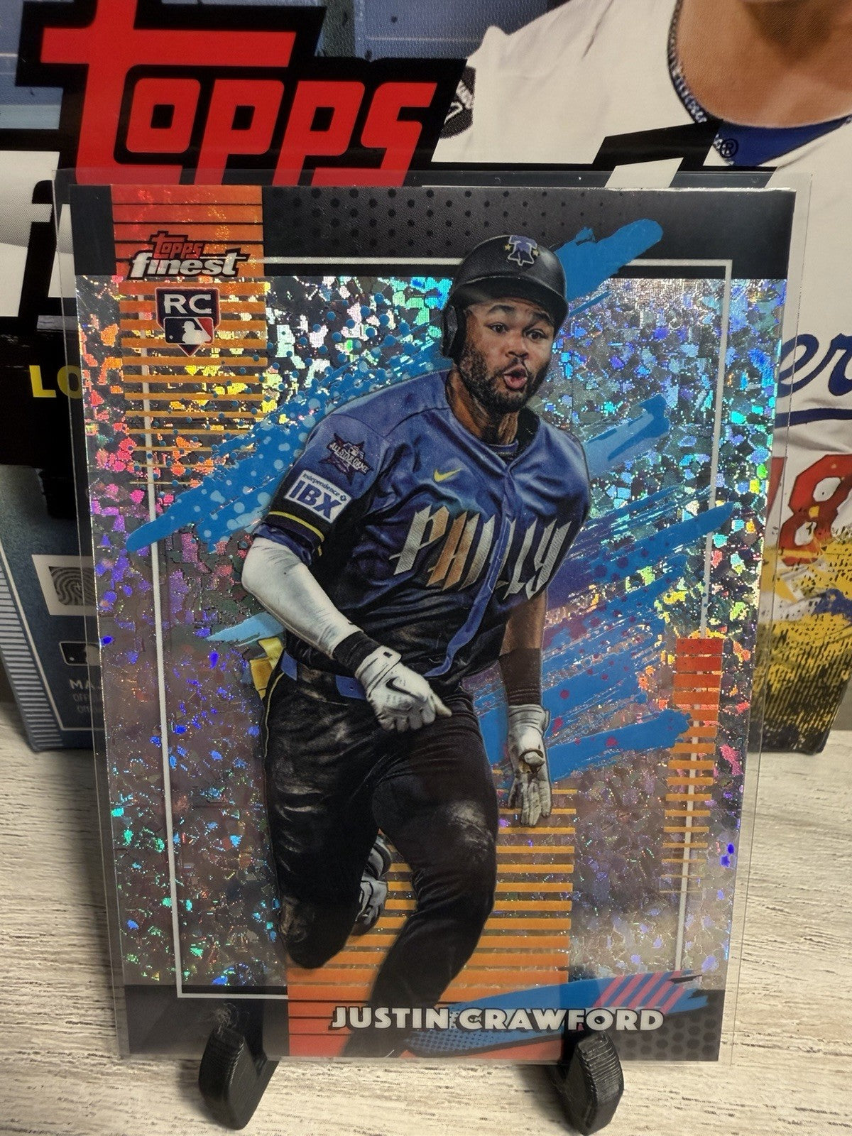 2026 Topps Finest Baseball Justin Crawford Uncommon Mini Diamond Refractor #1230