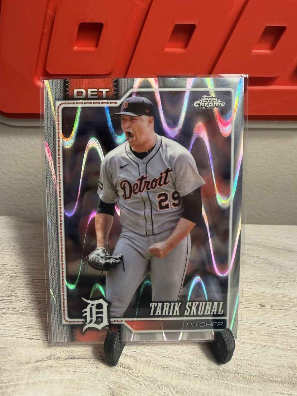 2026 Topps Chrome Tarik Skubal Detroit Tigers Raywave Refractor0