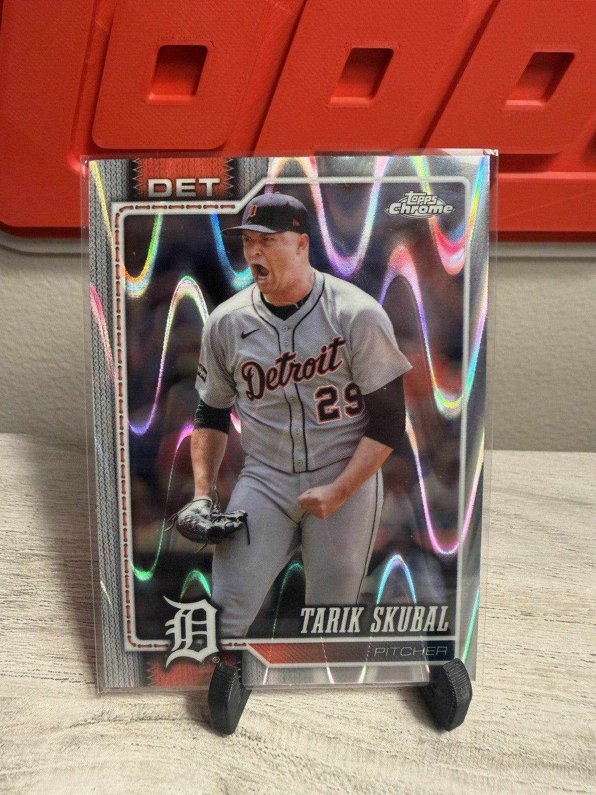 2026 Topps Chrome Tarik Skubal Detroit Tigers Raywave Refractor0