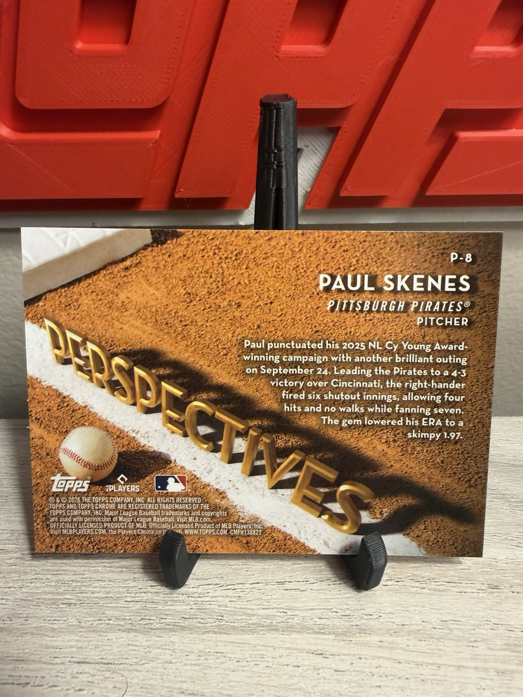 2026 Topps Chrome Baseball Paul Skenes Perspective Refractor Pirates1
