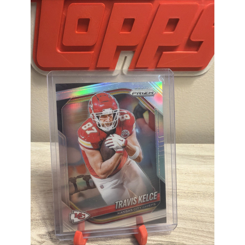 Panini 2025 Prizm Travis Kelce #67 Kansas City Chiefs Football Silver