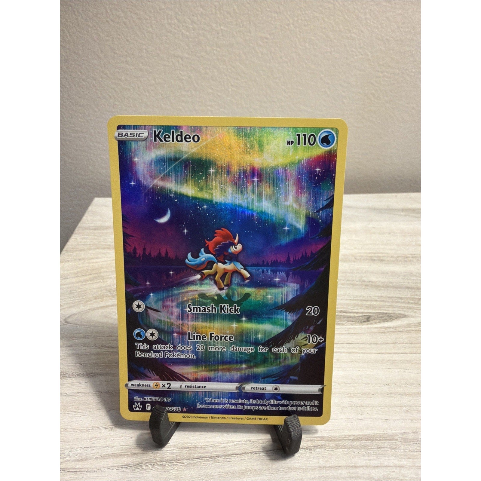 Keldeo Pokemon Sword & Shield Crown Zenith GG07/GG70 Galarian Gallery MINT
