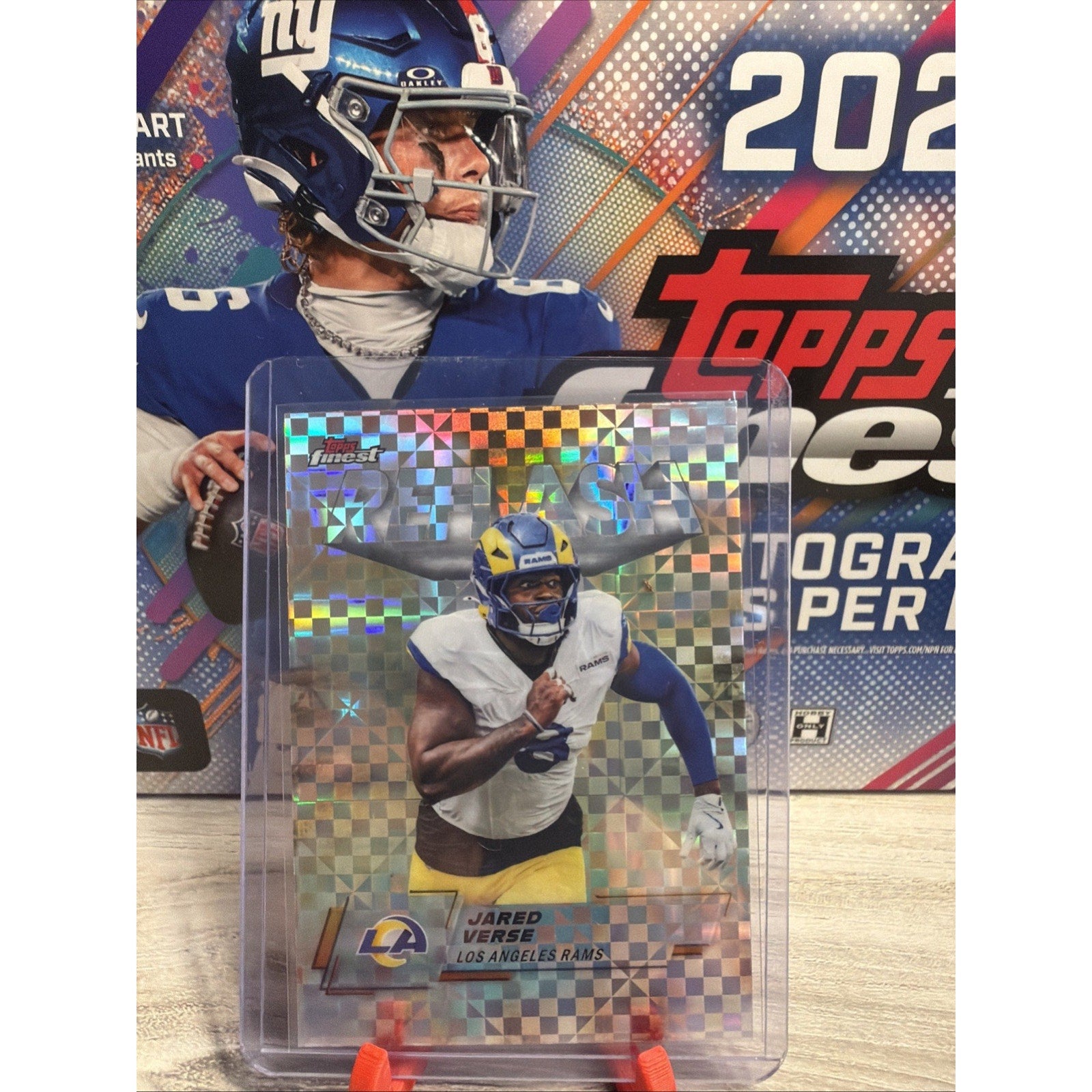 2025 Topps Finest #RF-19 Jared Verse Reflash X-Fractor Los Angeles Rams