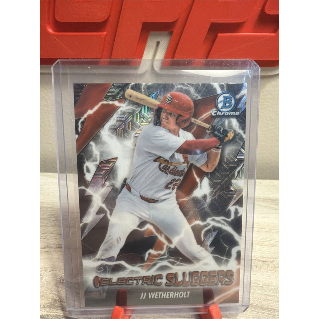 2026 Bowman #ES-12 JJ Wetherholt Electric Sluggers Mojo Refractor