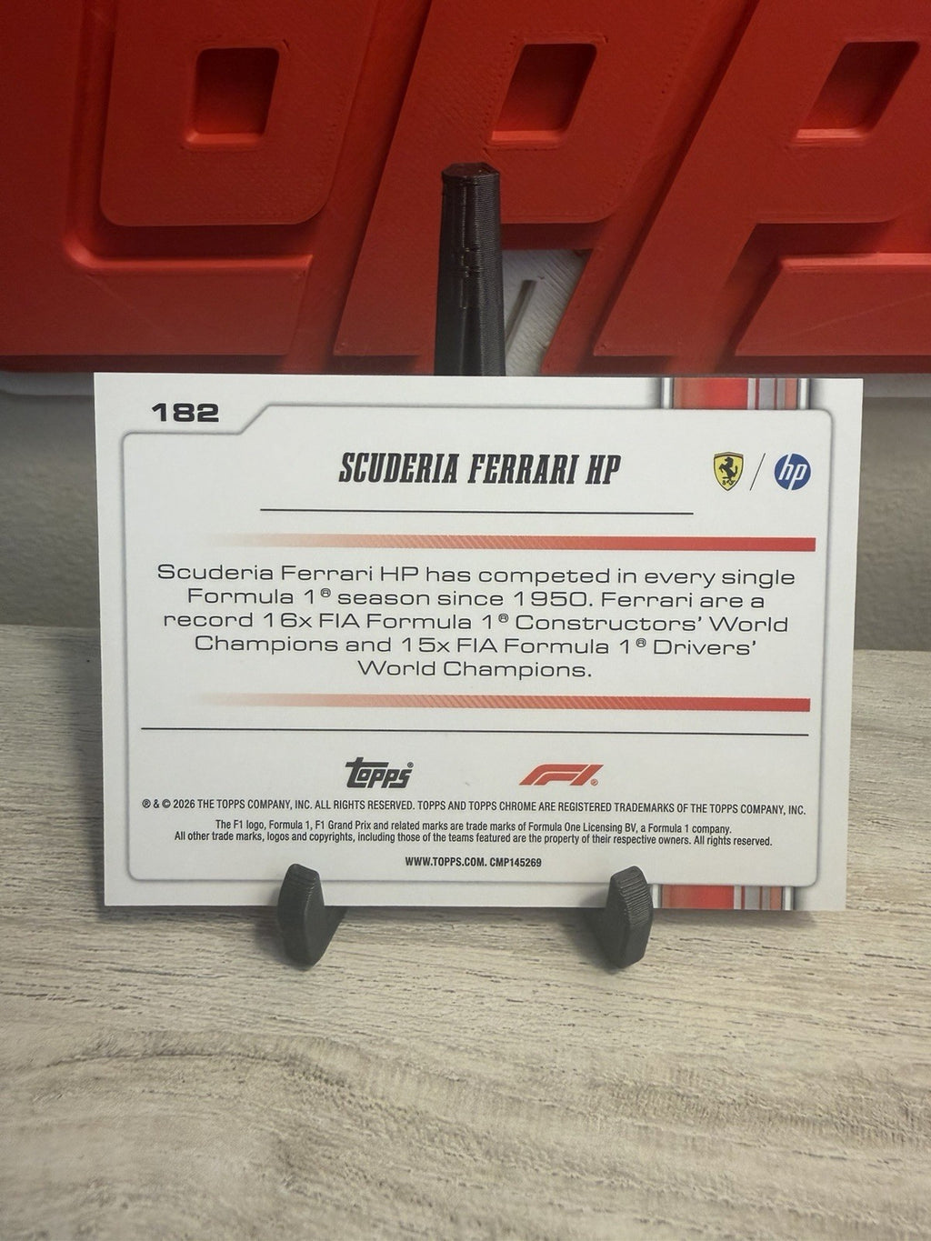 Ferrari Team Logo #182 back