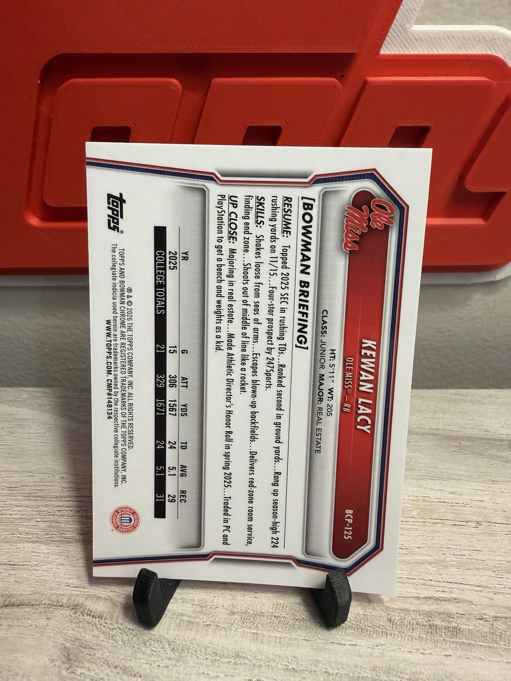 Card back
