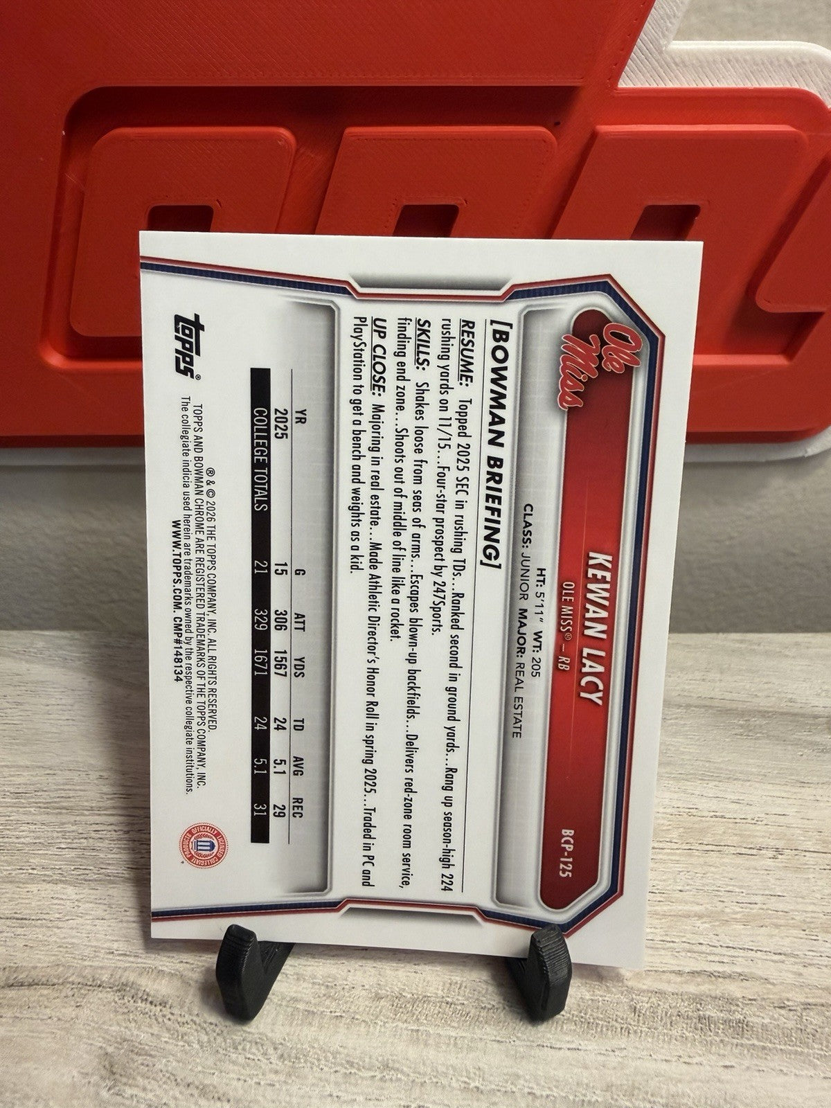 Card back